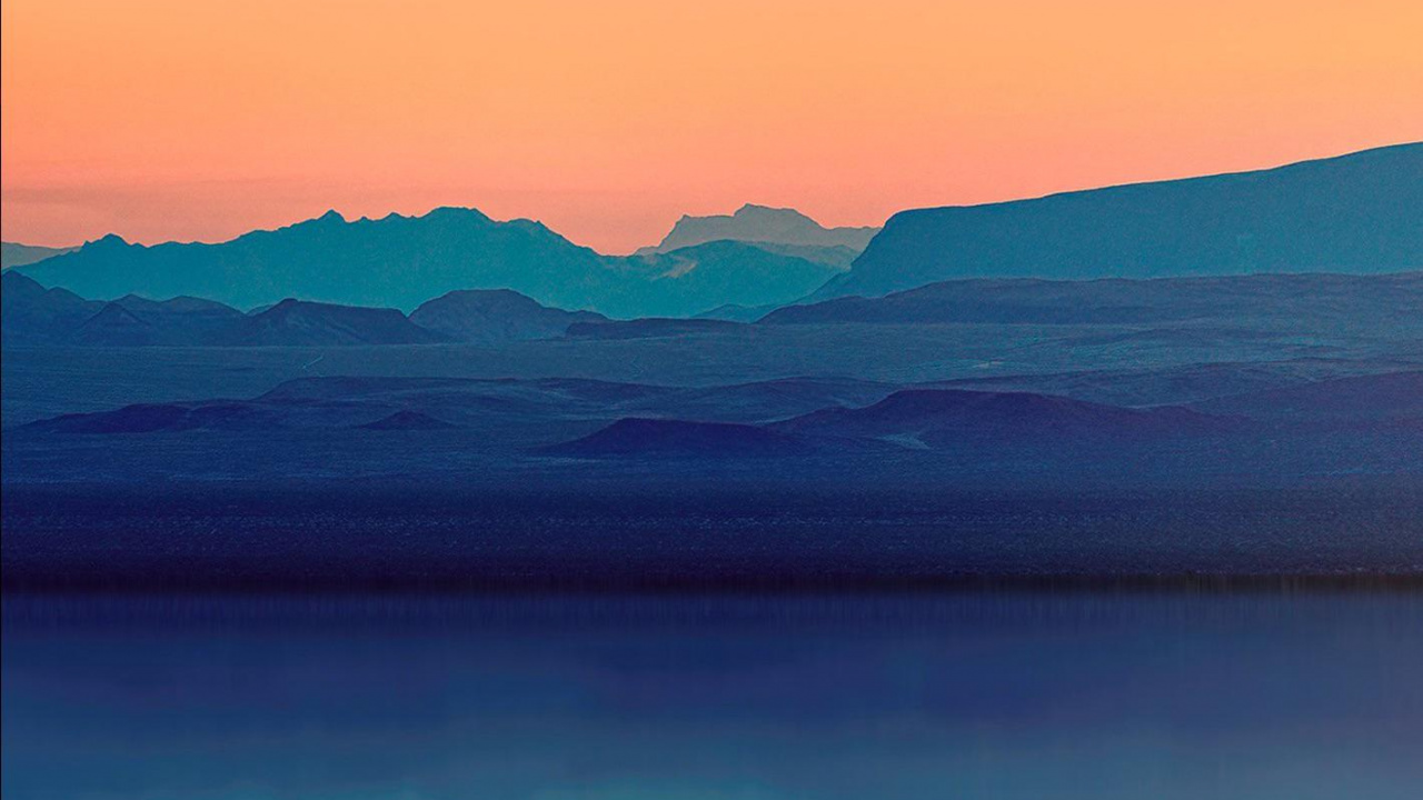 la Peinture de Paysage, Eau, Afterglow, Orange, Paysage Naturel. Wallpaper in 1280x720 Resolution