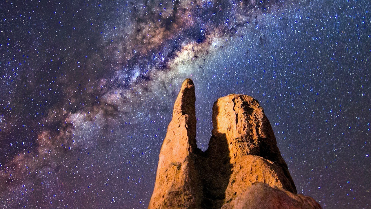 Milky Way, Galaxy, Night Sky, Star, Spiral Galaxy. Wallpaper in 1280x720 Resolution