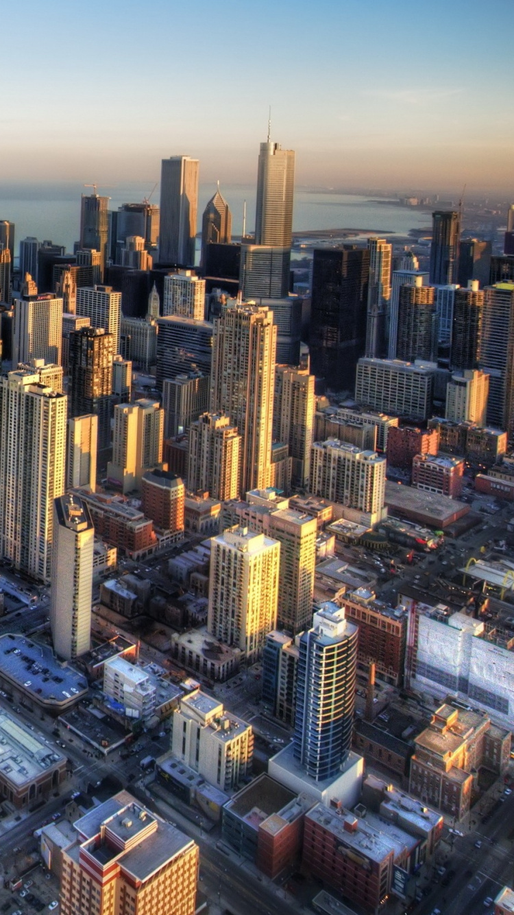 Aerial View of City Buildings During Daytime. Wallpaper in 750x1334 Resolution