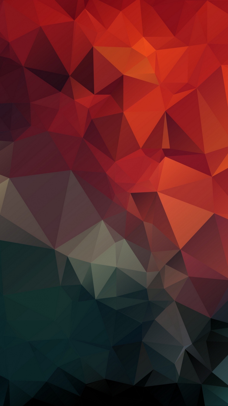 Triangulo, el Espacio Tridimensional, Rojo, Patrón, Naranja. Wallpaper in 750x1334 Resolution