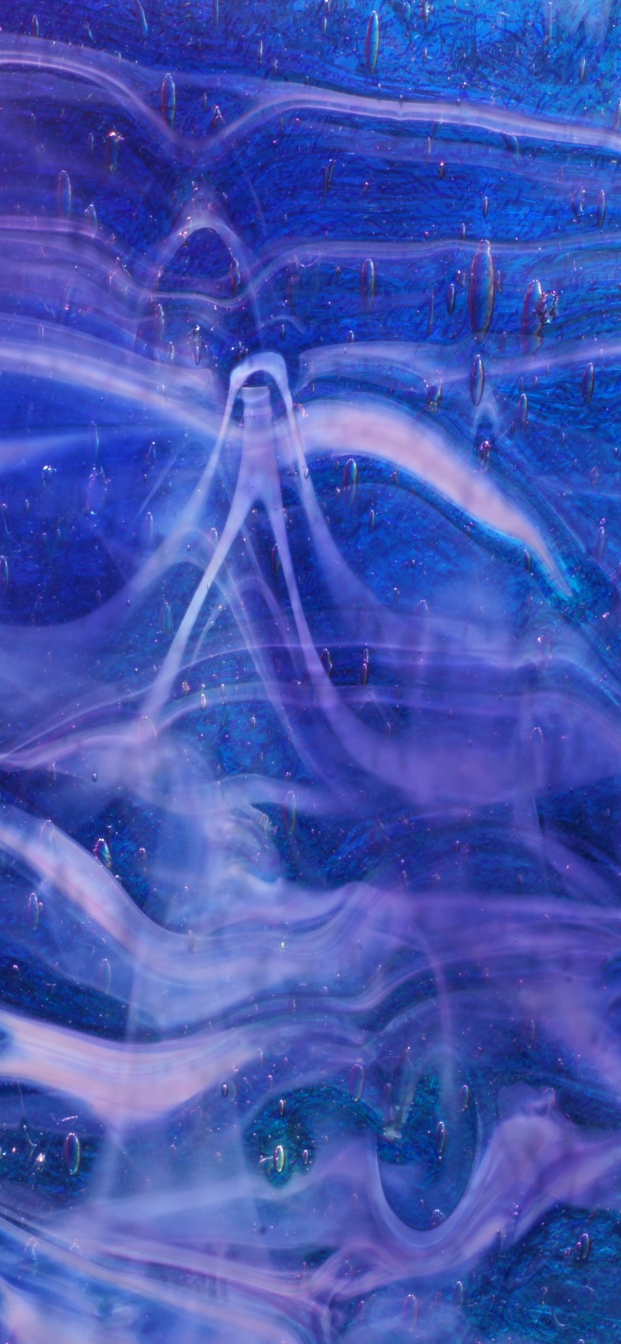 Peinture Abstraite Bleue et Blanche. Wallpaper in 1242x2688 Resolution