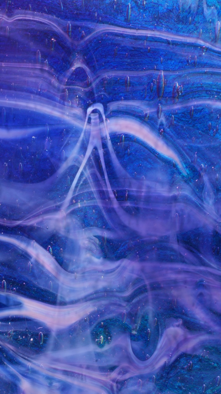 Peinture Abstraite Bleue et Blanche. Wallpaper in 720x1280 Resolution