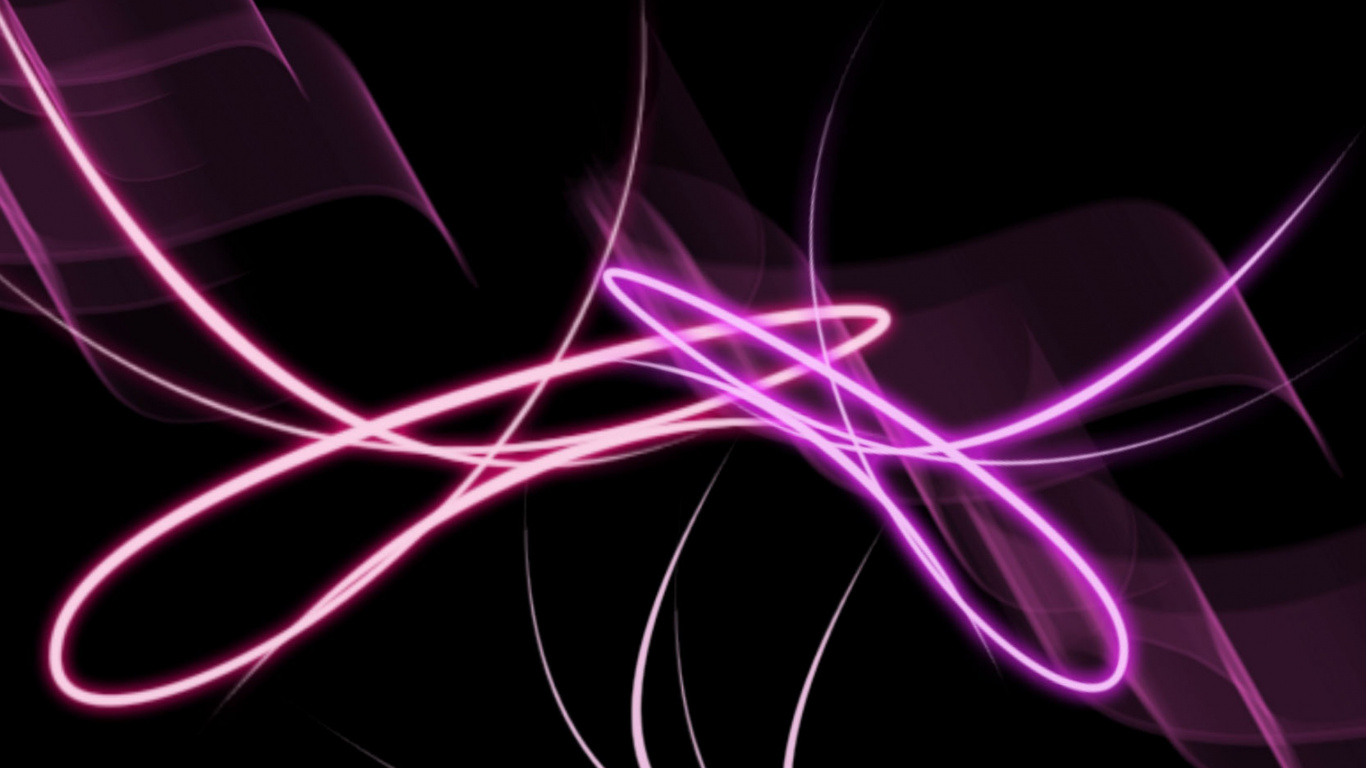 Digitale Tapete Mit Rotem Und Blauem Licht. Wallpaper in 1366x768 Resolution