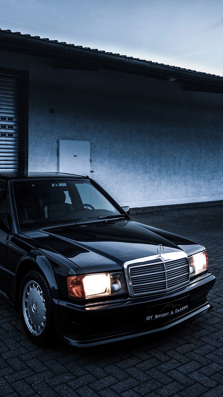 Reflection, Mercedes-benz 500 e, Cars, Mercedes Benz, Mercedes-Benz W201. Wallpaper in 720x1280 Resolution