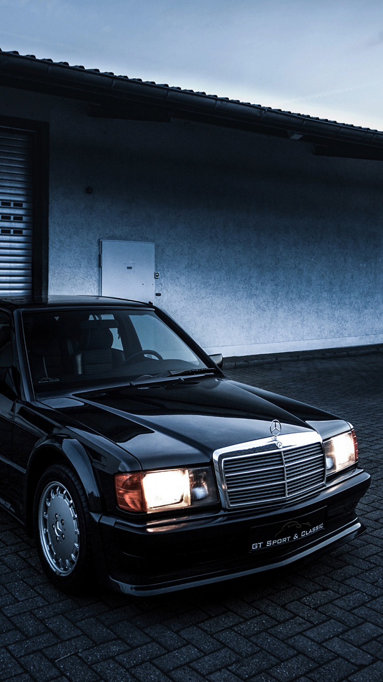 Reflection, Mercedes-benz 500 e, Cars, Mercedes Benz, Mercedes-Benz W201. Wallpaper in 750x1334 Resolution