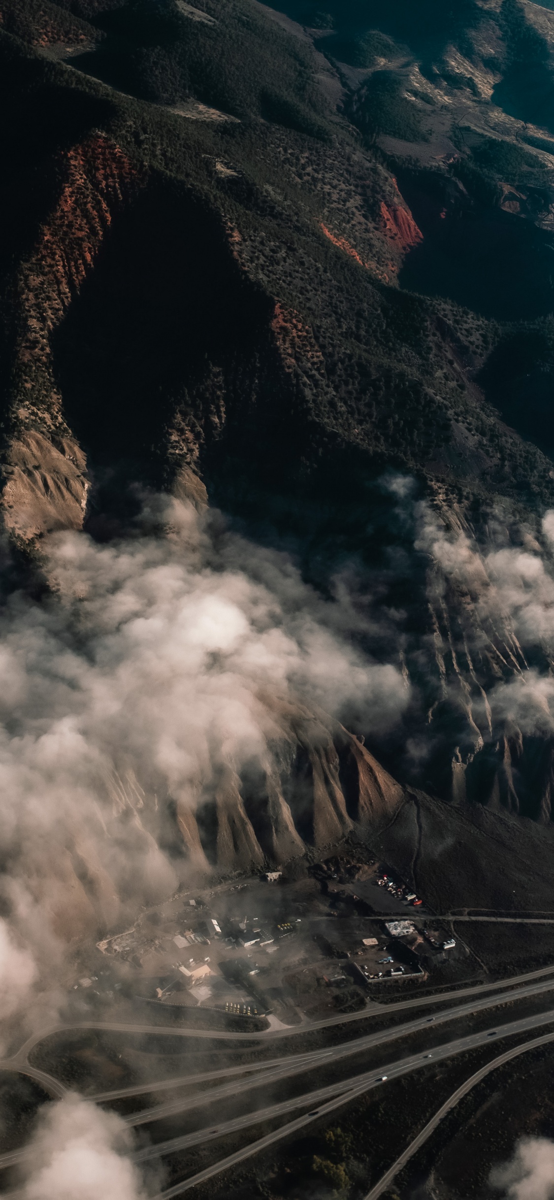 Atmosphäre, Cloud, Hochland, Naturlandschaft, Cumulus. Wallpaper in 1125x2436 Resolution