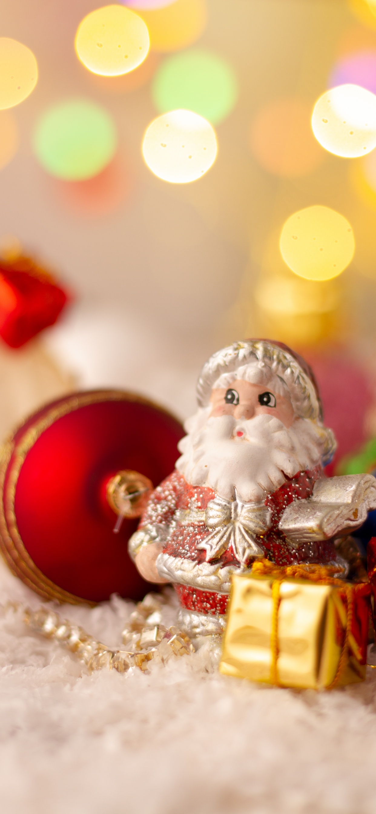 Le Jour De Noël, Santa Claus, Ded Moroz, Ornement de Noël, Décoration de Noël. Wallpaper in 1242x2688 Resolution