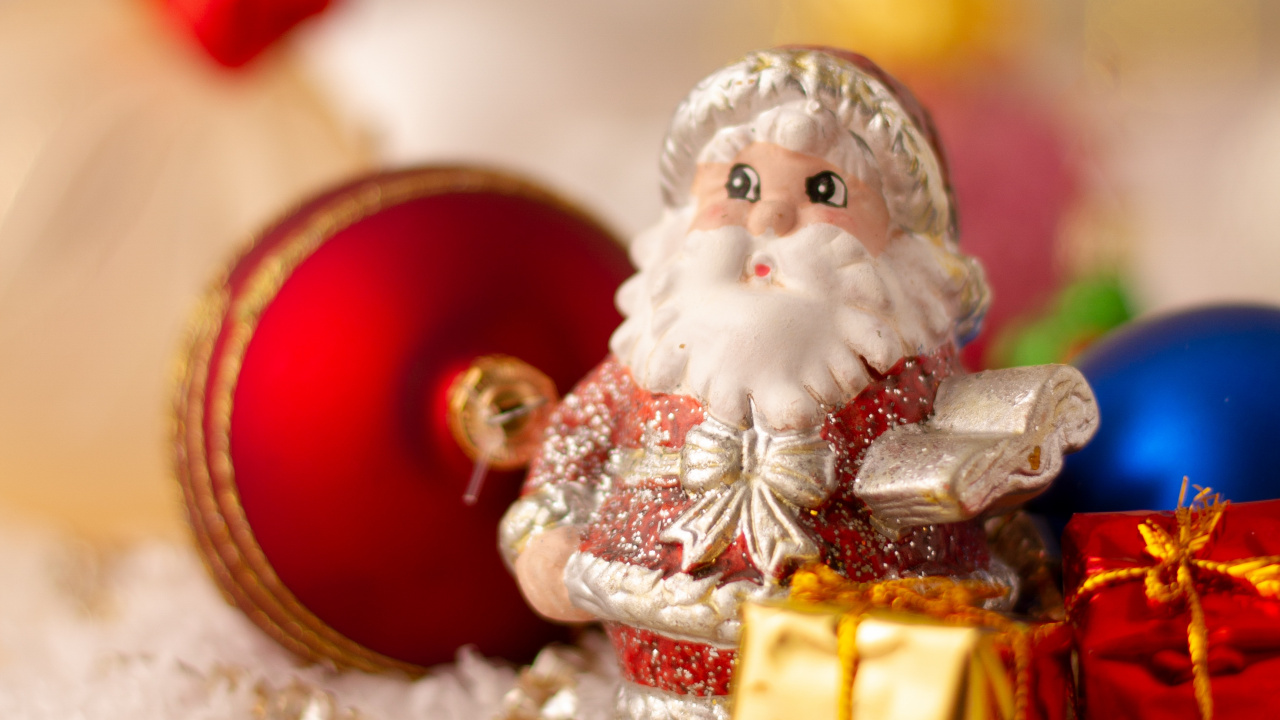 Weihnachten, Weihnachtsmann, Ded Moroz, Christmas Ornament, Weihnachtsdekoration. Wallpaper in 1280x720 Resolution