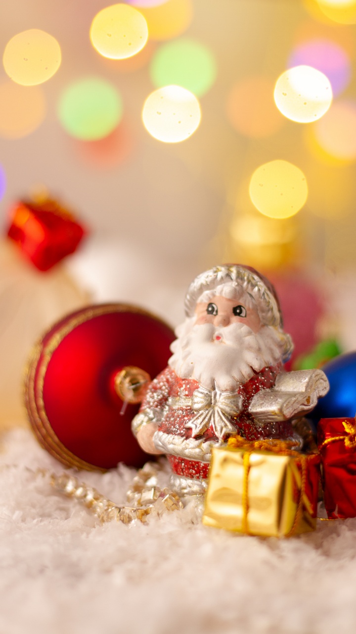 Weihnachten, Weihnachtsmann, Ded Moroz, Christmas Ornament, Weihnachtsdekoration. Wallpaper in 720x1280 Resolution