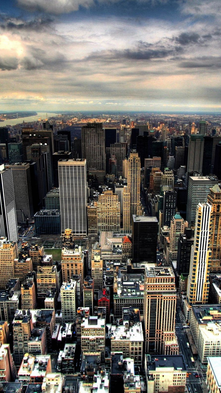 Aerial View of City Buildings During Daytime. Wallpaper in 750x1334 Resolution