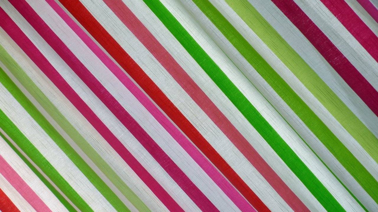 Textile Rayé Vert Blanc et Rouge. Wallpaper in 1280x720 Resolution