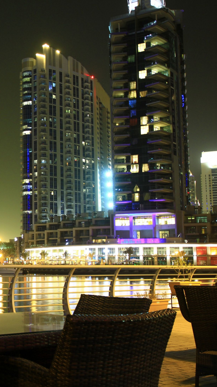 City Skyline During Night Time. Wallpaper in 750x1334 Resolution