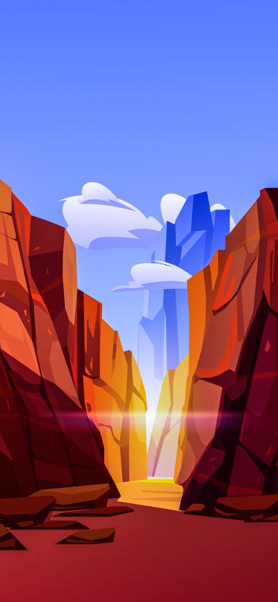 Caricature de Canyon, Grand Canyon, Graphiques Vectoriels, Canyon, Illustration. Wallpaper in 1125x2436 Resolution
