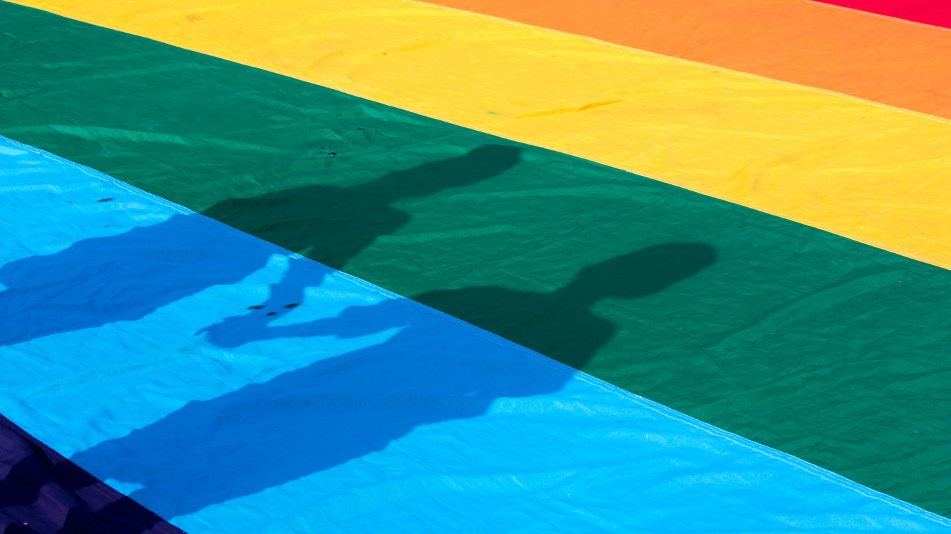 绿色的, 黄色的, Azure, 红色的, 橙色 壁纸 1366x768 允许