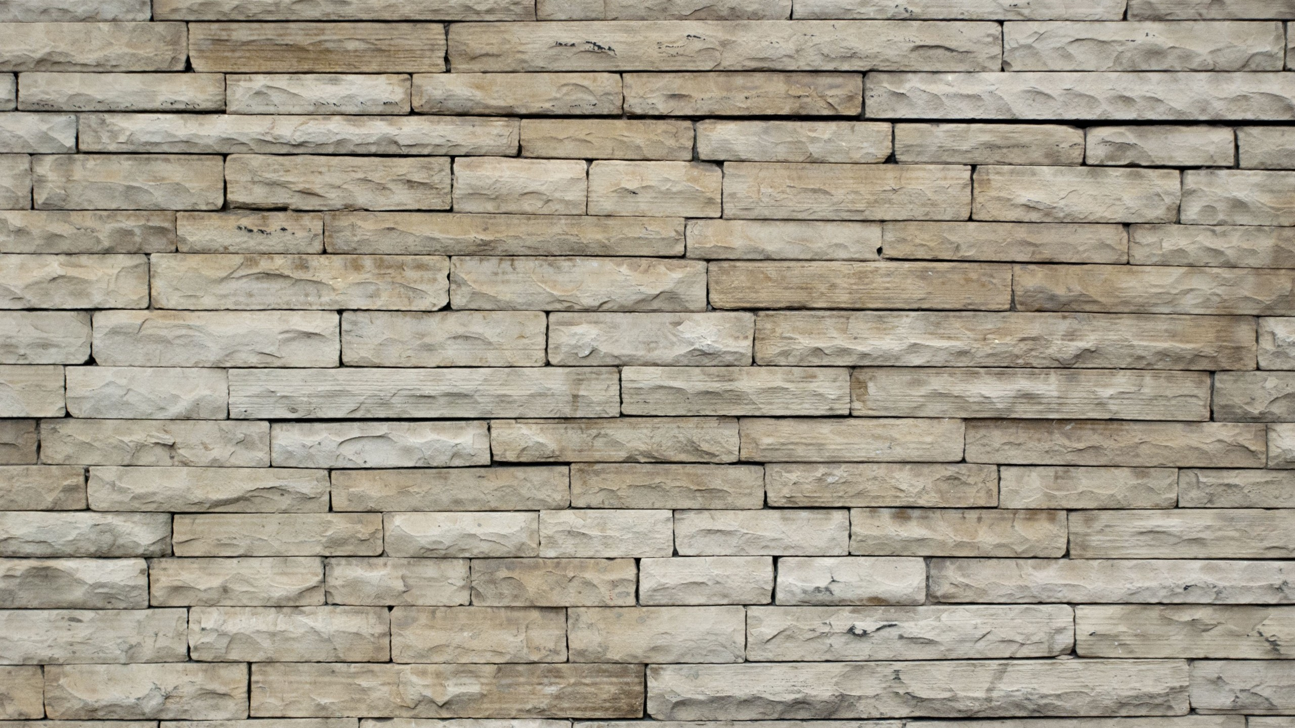 Brown and Beige Brick Wall. Wallpaper in 2560x1440 Resolution