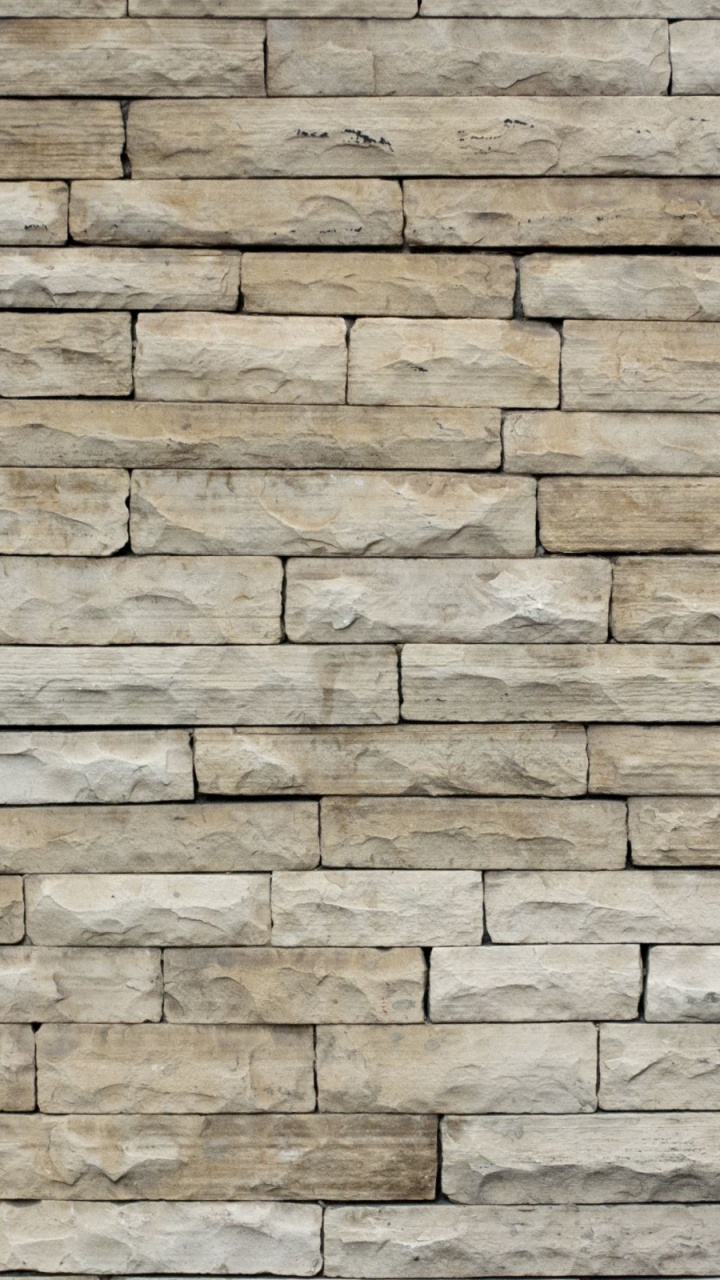 Brown and Beige Brick Wall. Wallpaper in 720x1280 Resolution