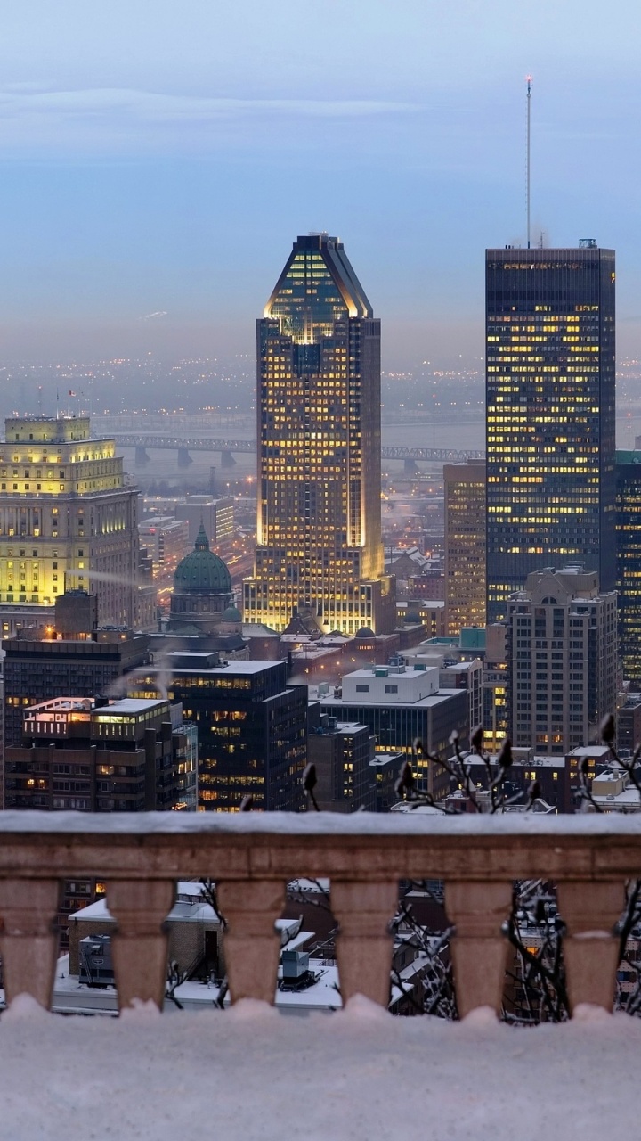 Skyline Der Stadt Unter Blauem Himmel Tagsüber. Wallpaper in 720x1280 Resolution