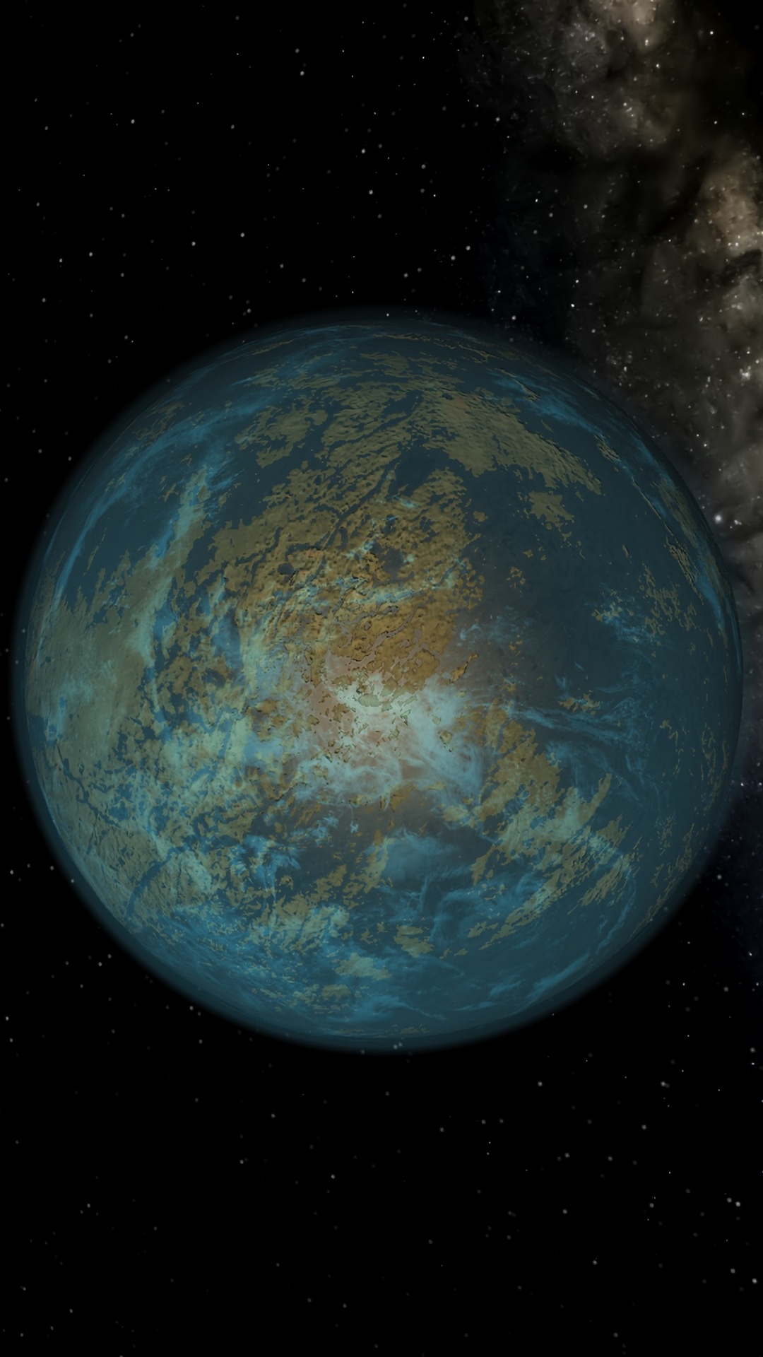 Blue and Green Planet Earth. Wallpaper in 1080x1920 Resolution