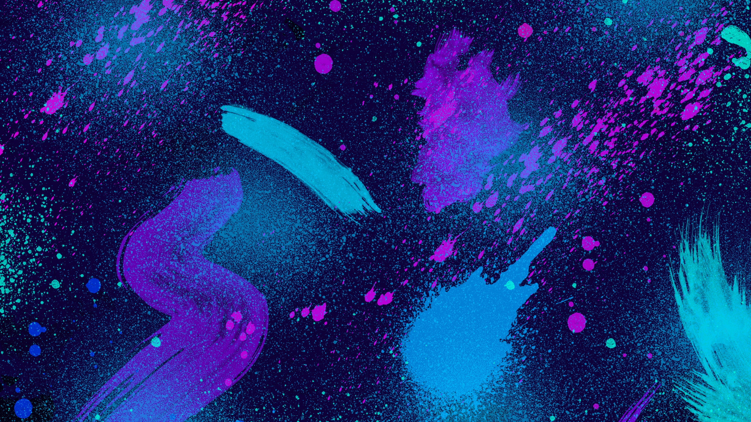 Pintura Abstracta Morada y Negra. Wallpaper in 2560x1440 Resolution