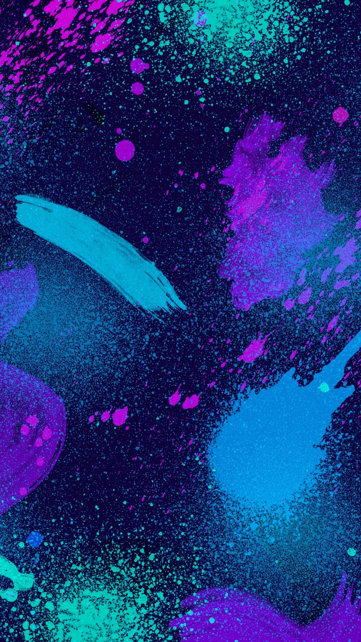 Pintura Abstracta Morada y Negra. Wallpaper in 720x1280 Resolution