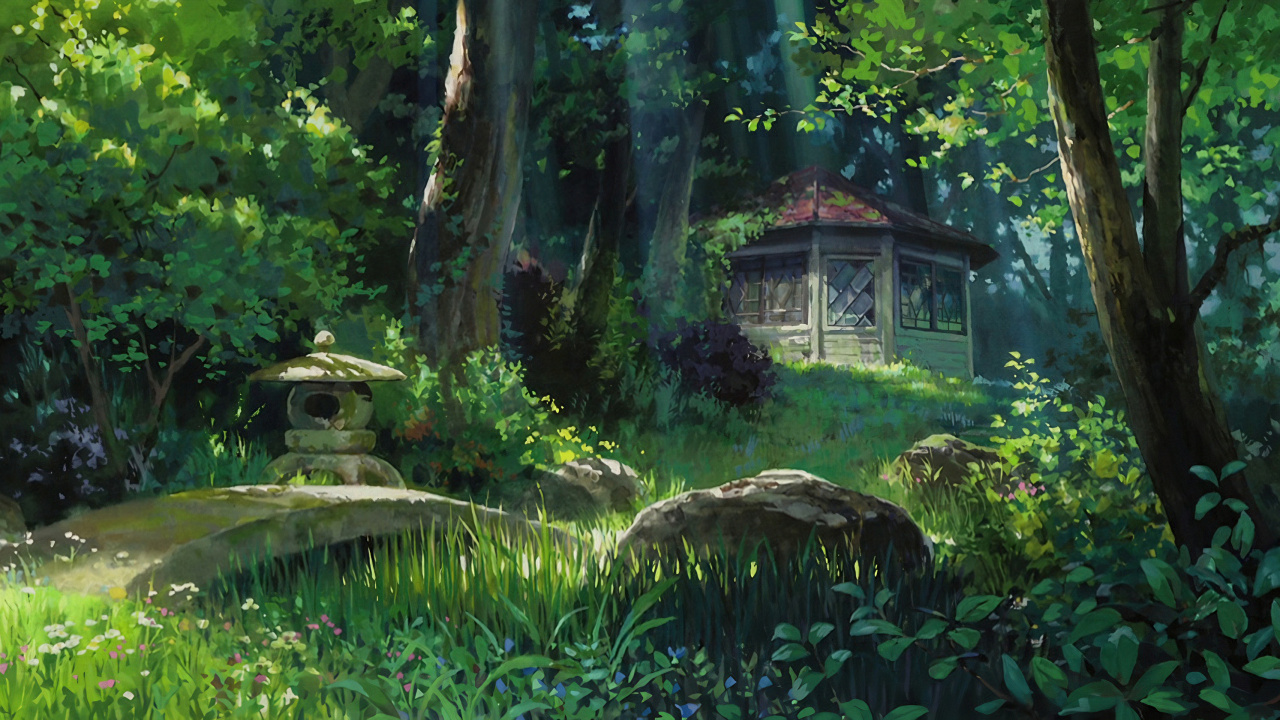 Anime, Estudio, Paisaje Natural, Planta Terrestre, Bioma. Wallpaper in 1280x720 Resolution