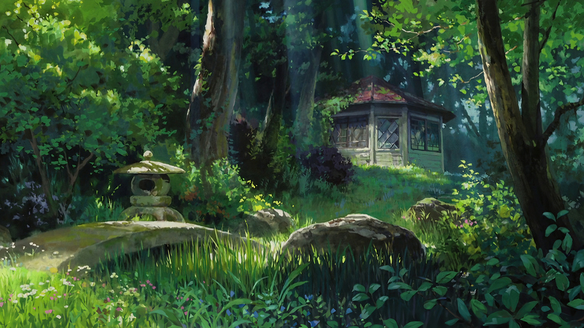 Anime, Estudio, Paisaje Natural, Planta Terrestre, Bioma. Wallpaper in 1920x1080 Resolution