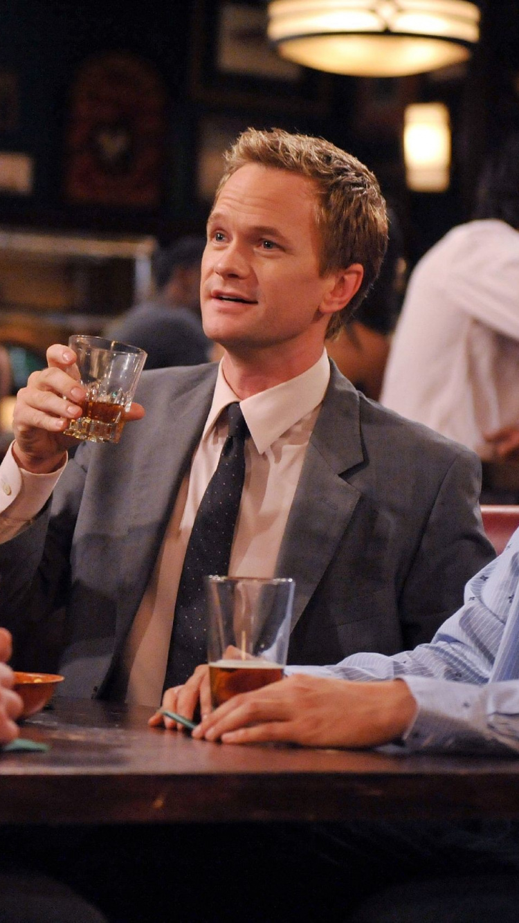Comment J'ai Rencontré Votre Mère, Barney Stinson, Ted Mosby, Conversation, Liqueur. Wallpaper in 750x1334 Resolution