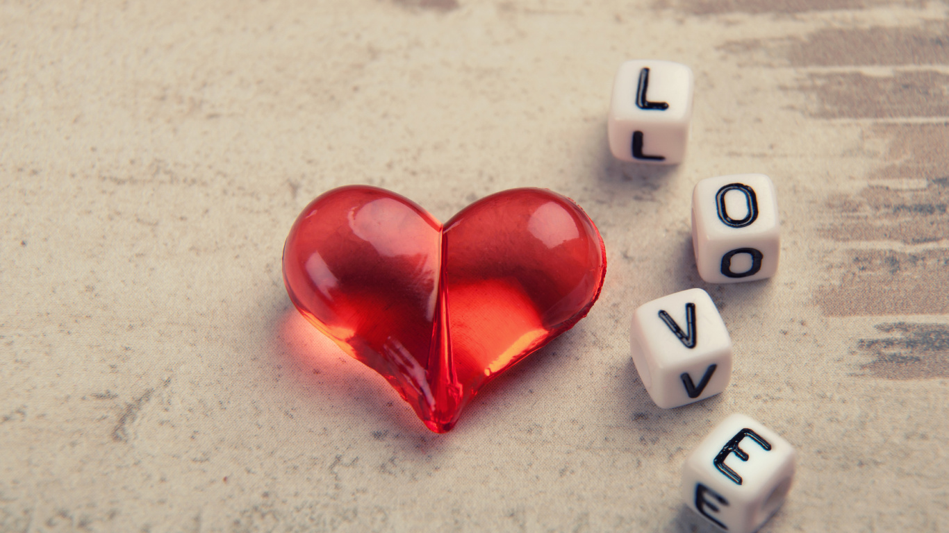 Red and White Dices on White Textile. Wallpaper in 1366x768 Resolution