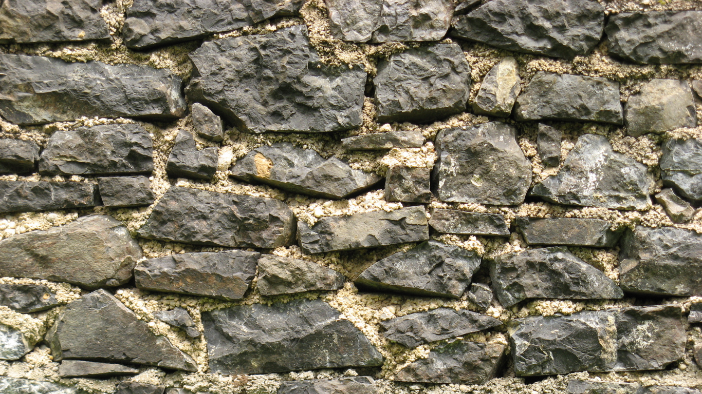 Pared de Ladrillo Gris y Negro. Wallpaper in 1366x768 Resolution