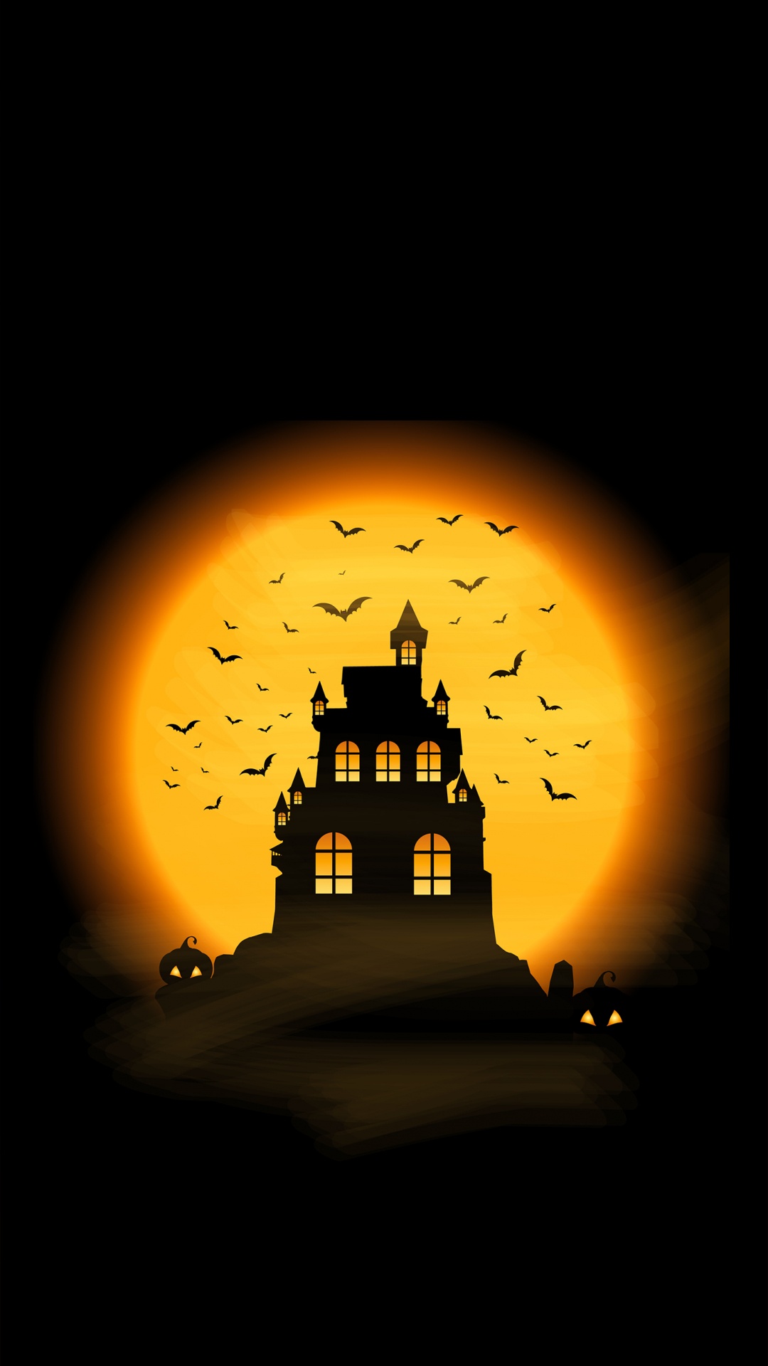 Helloween, Orange, Bernstein, Bogen, Kunst. Wallpaper in 1080x1920 Resolution
