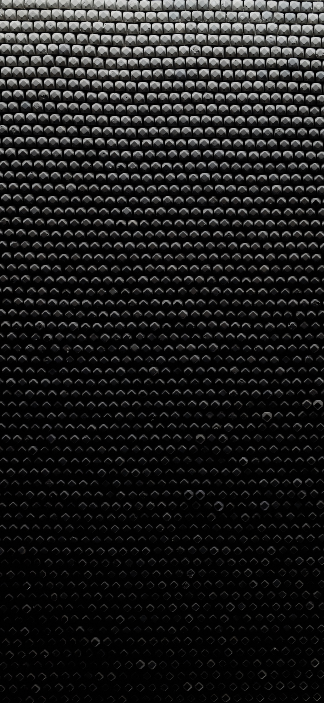 Schwarz-weiß Gepunktetes Textil. Wallpaper in 1125x2436 Resolution