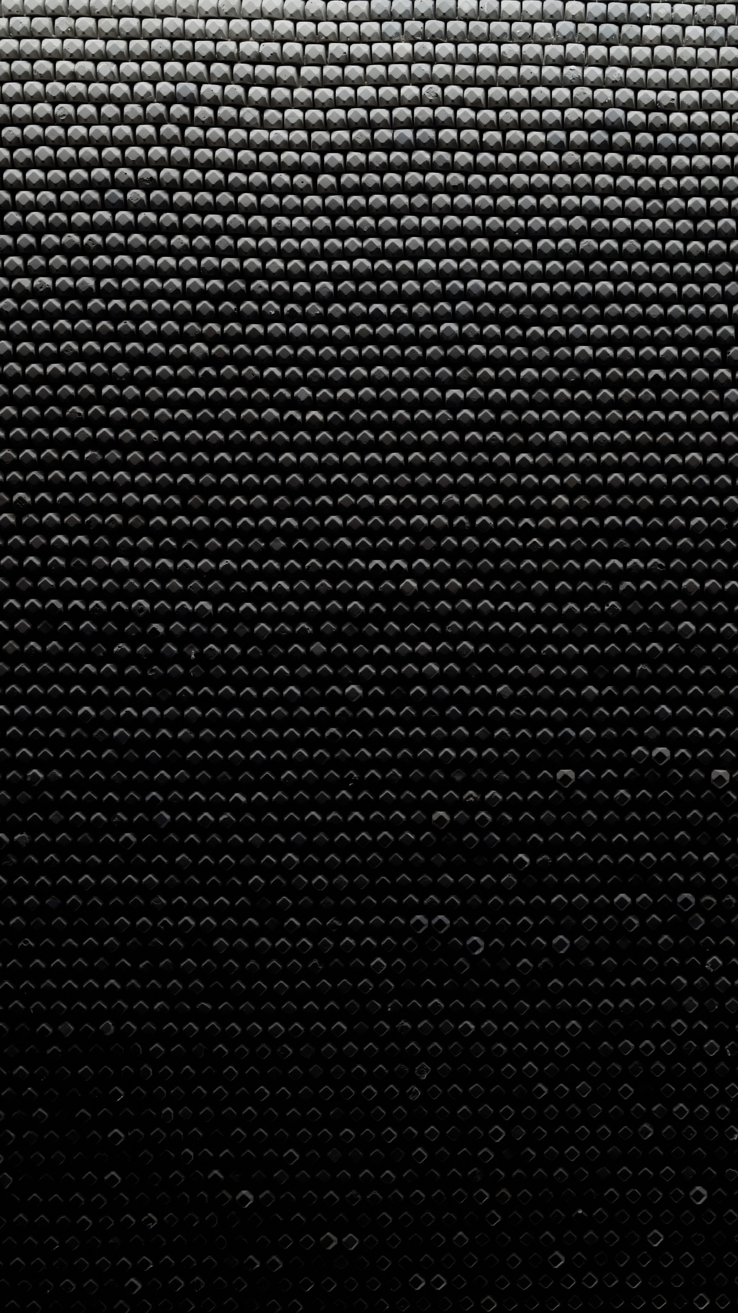 Schwarz-weiß Gepunktetes Textil. Wallpaper in 1440x2560 Resolution