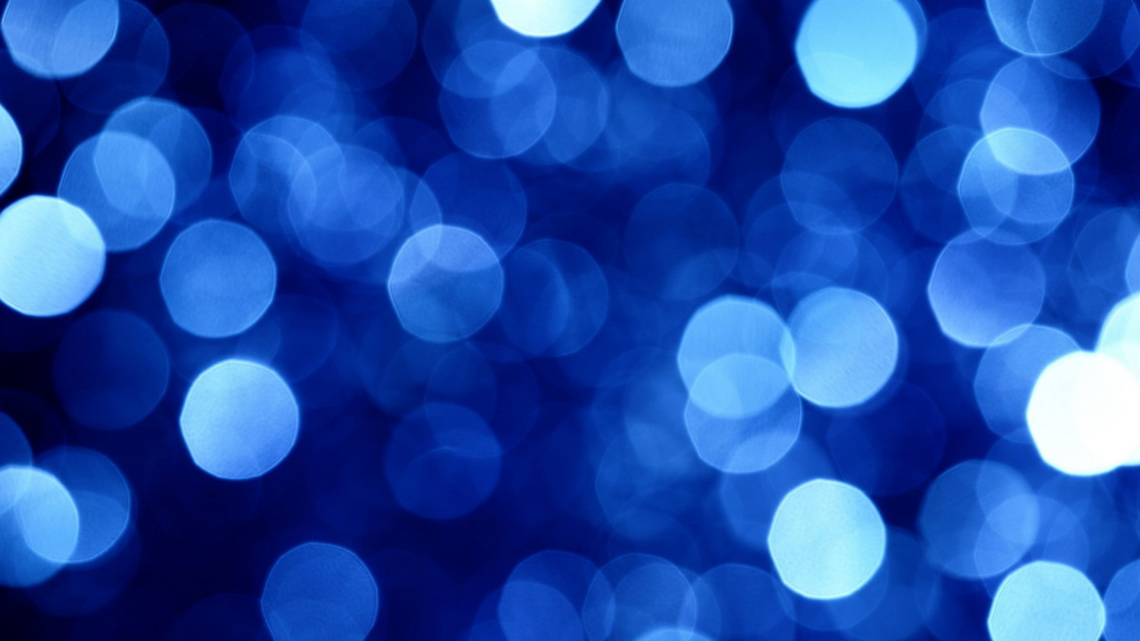 White and Blue Bokeh Lights. Wallpaper in 1280x720 Resolution