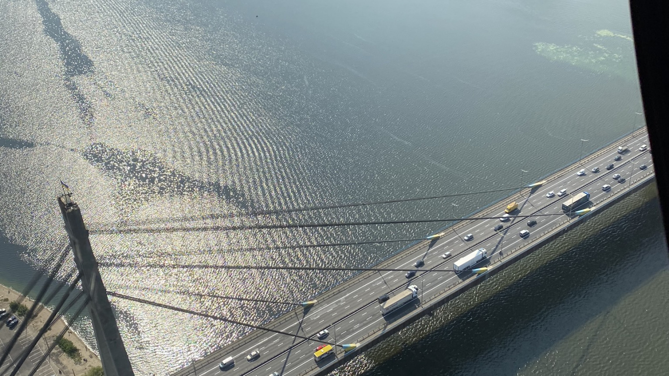 Wasserressourcen, Birds Eye View, Wasser, Infrastruktur, Brücke. Wallpaper in 1366x768 Resolution