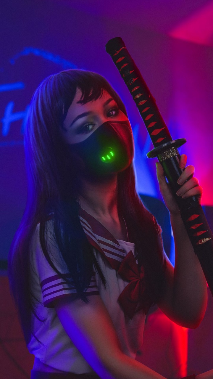 Gitarrist, Lippe, Mikrofon, Musiker, Purpur. Wallpaper in 720x1280 Resolution
