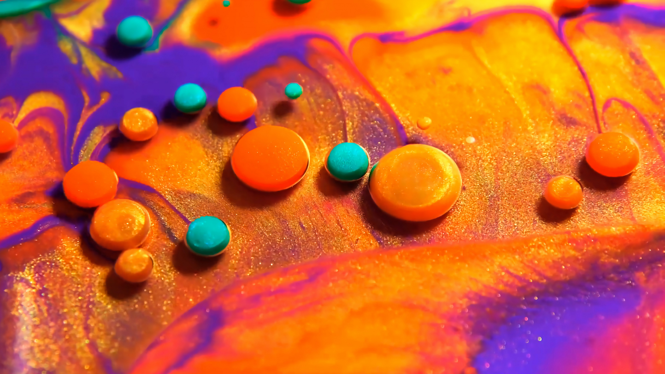 Colorfulness, Liquid, Nature, Leaf, Water. Wallpaper in 2560x1440 Resolution