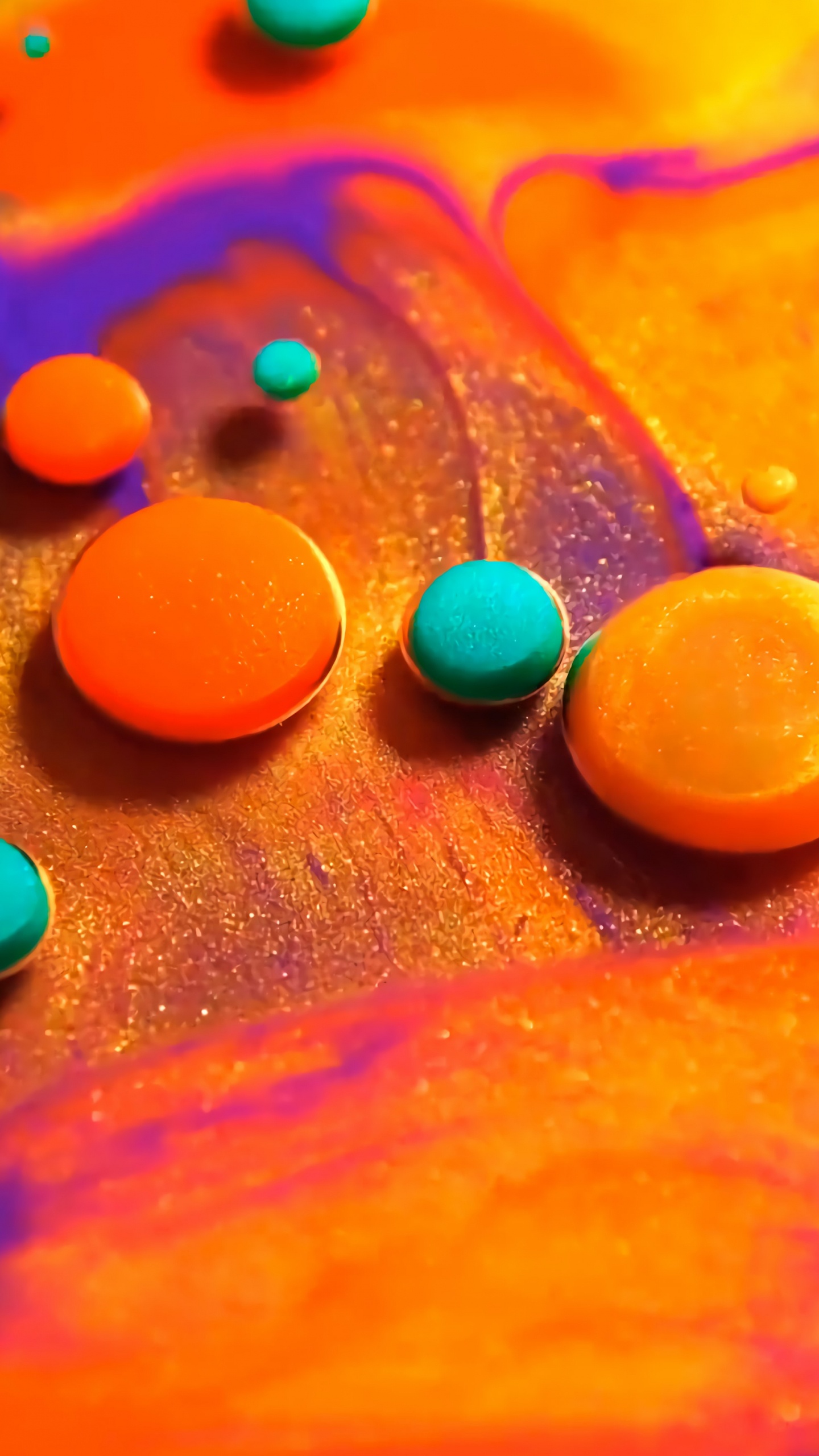 色彩, 液体, 性质, 橙色, 红色的 壁纸 1440x2560 允许