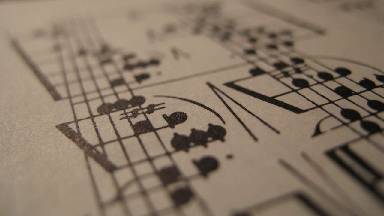 Partitura, Nota Musical, Texto, Sica, Diseño. Wallpaper in 1280x720 Resolution