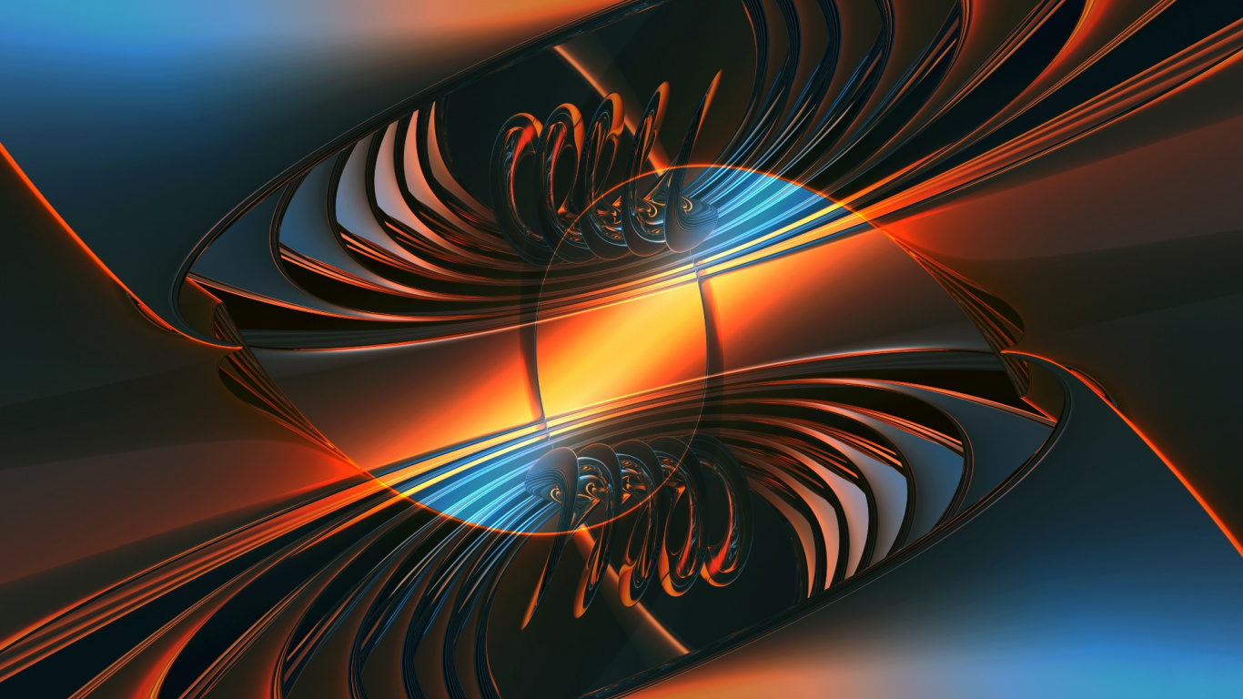 Pintura Abstracta Negra y Marrón. Wallpaper in 1366x768 Resolution