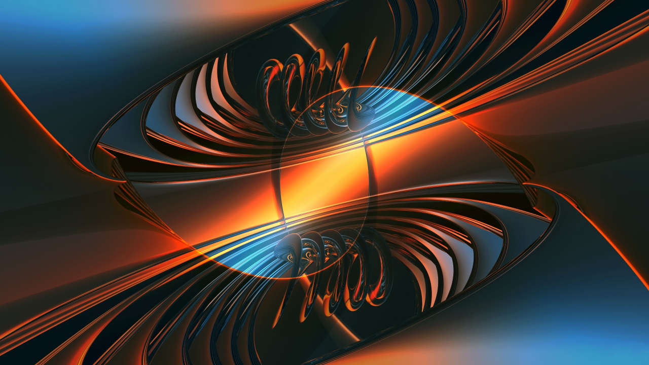 分形技术, 图形设计, 空间, 光, 圆圈 壁纸 1280x720 允许