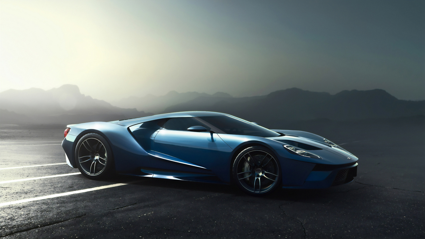 Ford gt 2017, Ford Gt, Sports Car, Cars, Ford Gt40. Wallpaper in 1366x768 Resolution