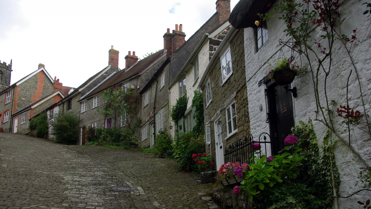 酒店, 的房子, 街, 村庄, 工厂 壁纸 1280x720 允许