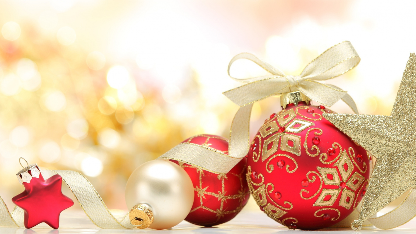 Christmas Day, Holiday, Christmas Card, New Year, Christmas Ornament. Wallpaper in 1366x768 Resolution