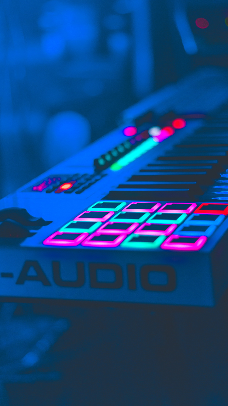 La Industria de la Música, Músico, Luz, El Efecto Visual de la Iluminación, Instrumento Electrónico. Wallpaper in 750x1334 Resolution