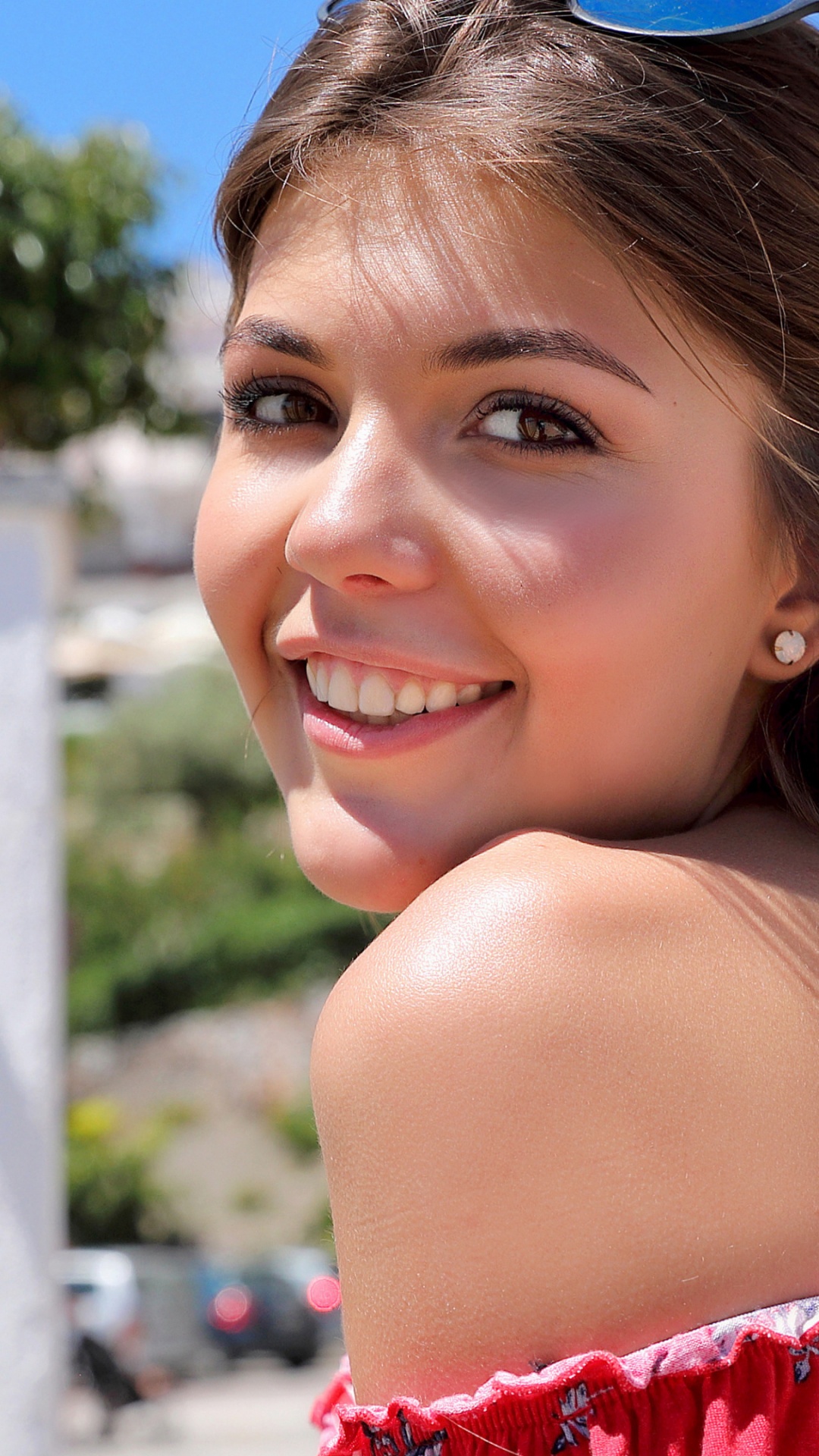 Beauté, Sourire, de la Musique Pop, Blue, Mode. Wallpaper in 1080x1920 Resolution