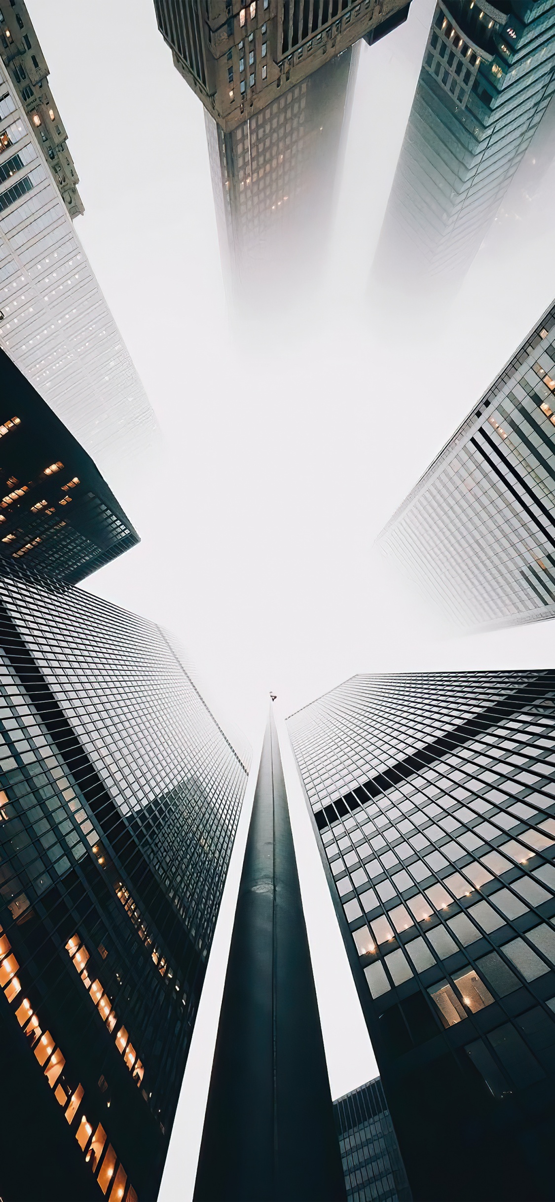 Skyscraper, Building, Light, Black, Tower Block. Wallpaper in 1125x2436 Resolution