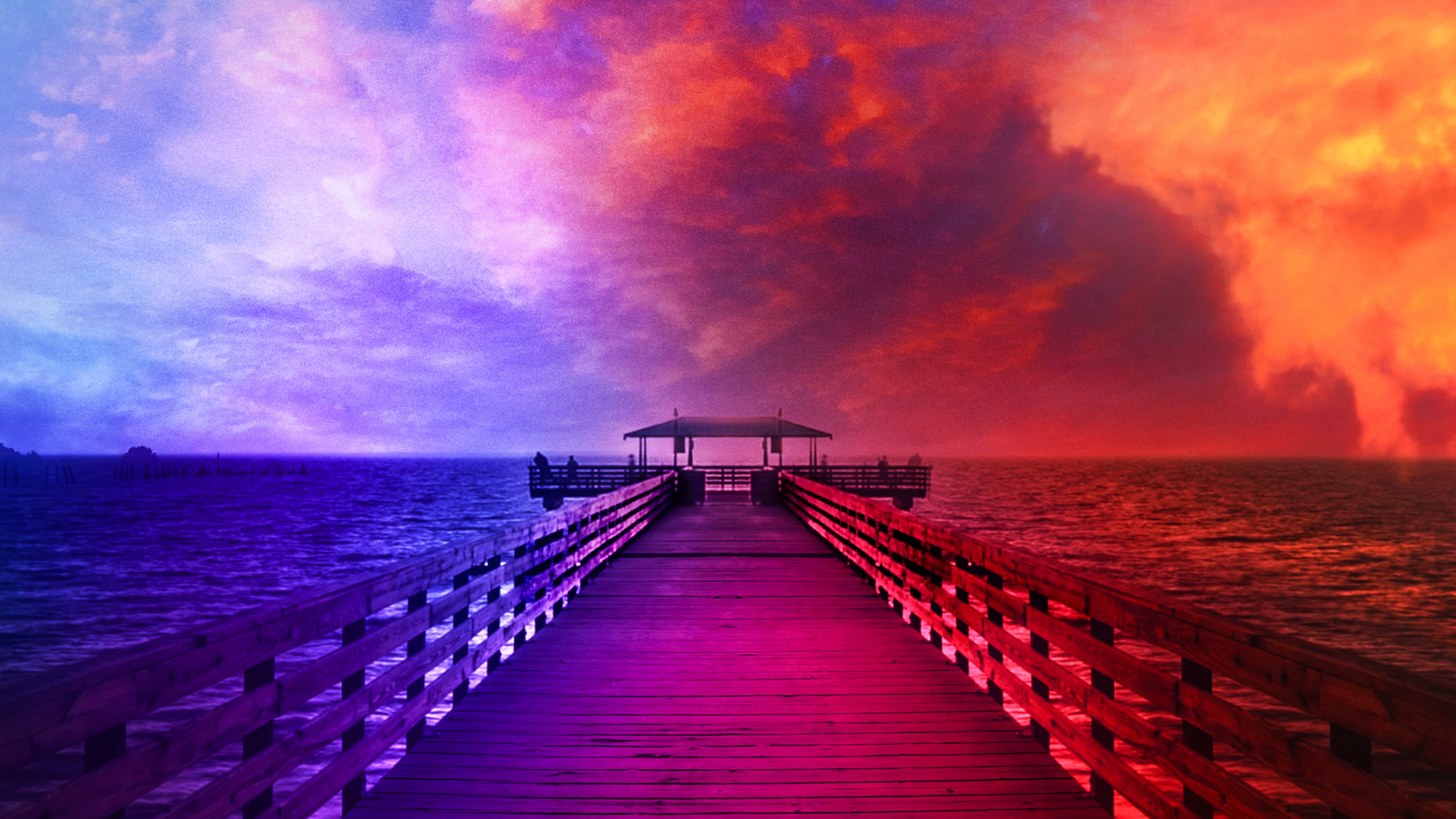 Wisgoon - Social Network, Cloud, Purple, Afterglow, Water. Wallpaper in 1920x1080 Resolution