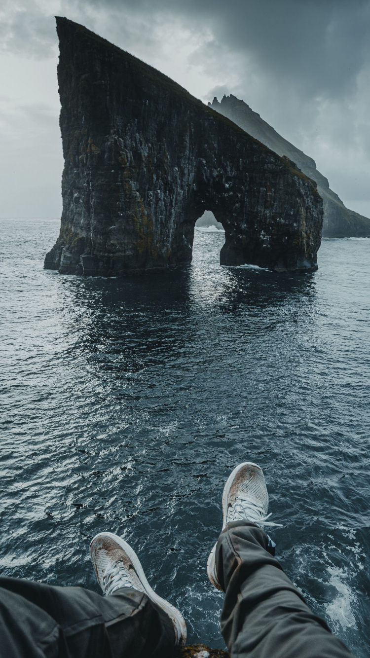 Meer, Wasser, Cloud, Natur, Horizont. Wallpaper in 750x1334 Resolution