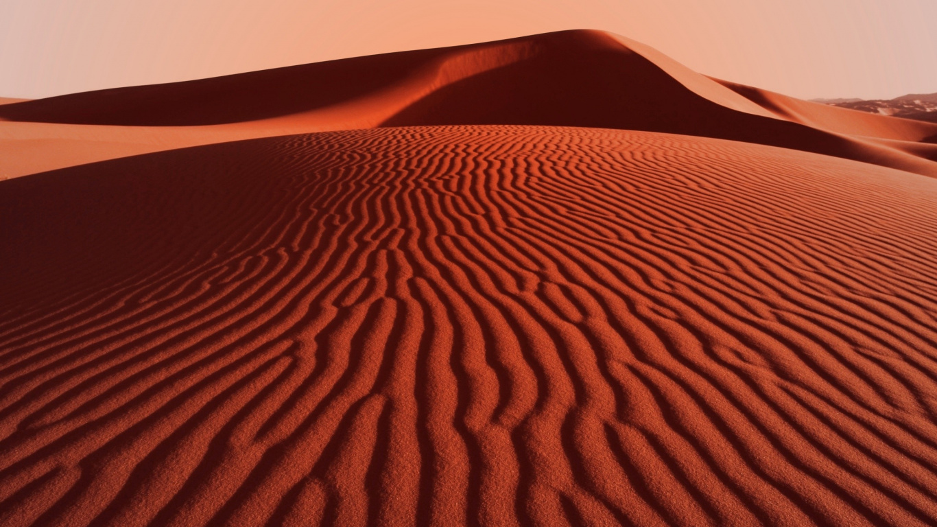 Brown Sand Dunes Under White Sky During Daytime. Wallpaper in 1366x768 Resolution