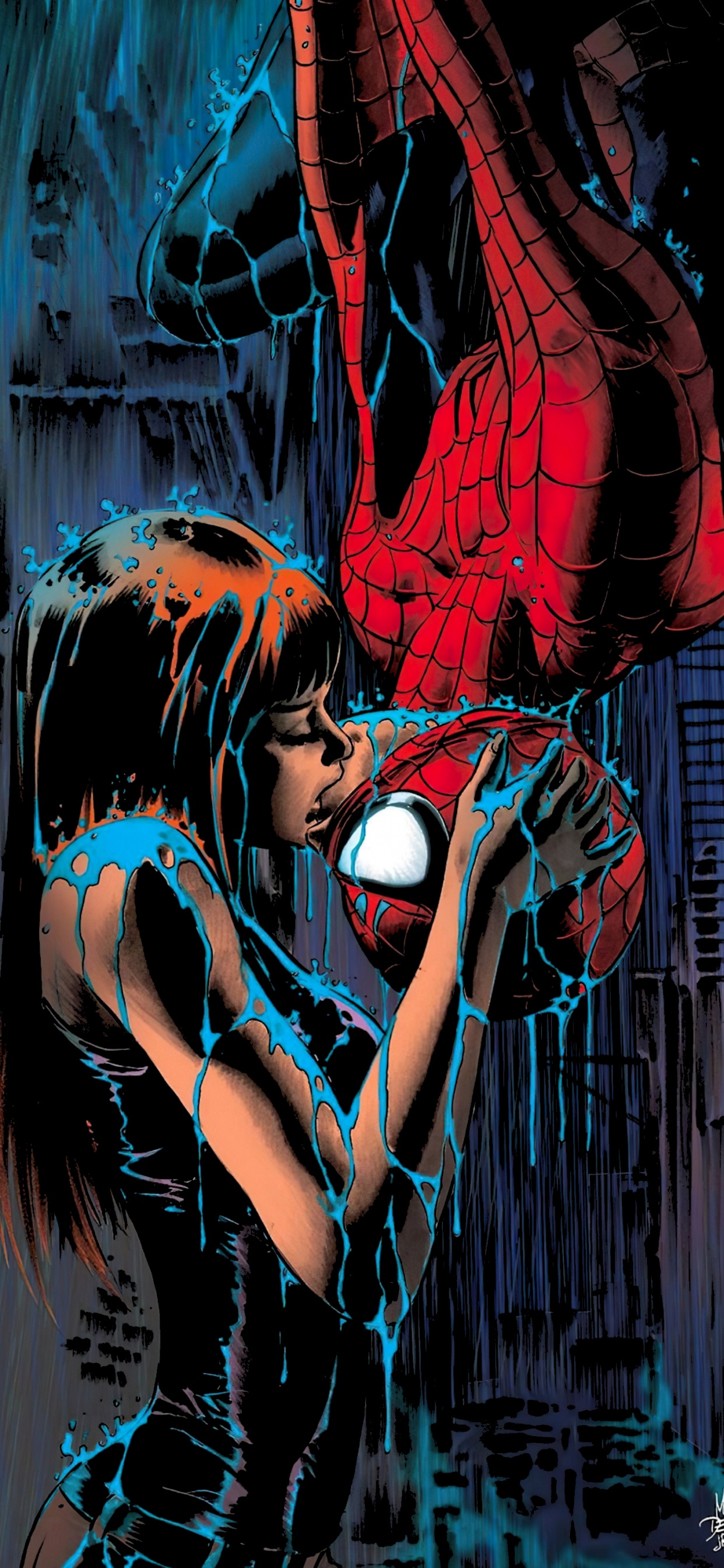 Spiderman Mary Jane, Mary Jane Watson, Spider-man, Harry Osborn, Gwen Stacy. Wallpaper in 1242x2688 Resolution